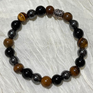 Tiger Eye Obsidian Hematite Bracelet